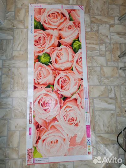 Розы алмазная мозаика