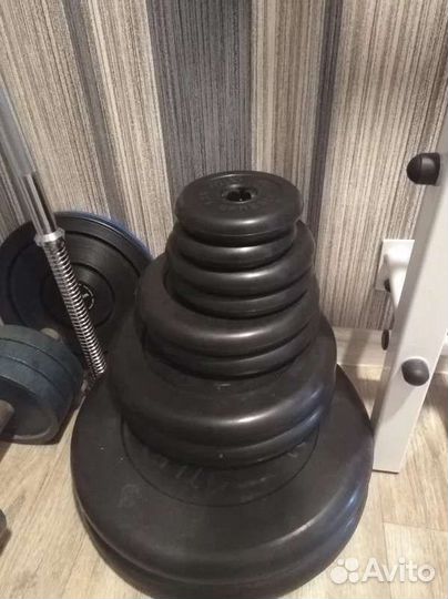 Блины, гантели, штанги