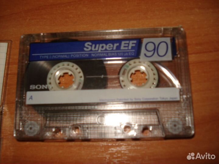 Sony Super EF 90 Кассета как новая с записью 1 раз