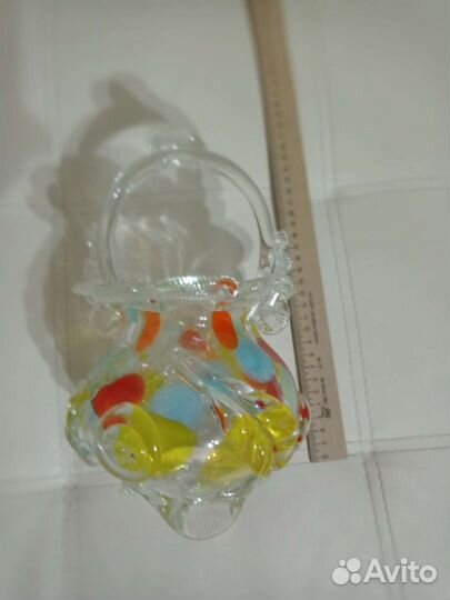 Ваза цветное стекло