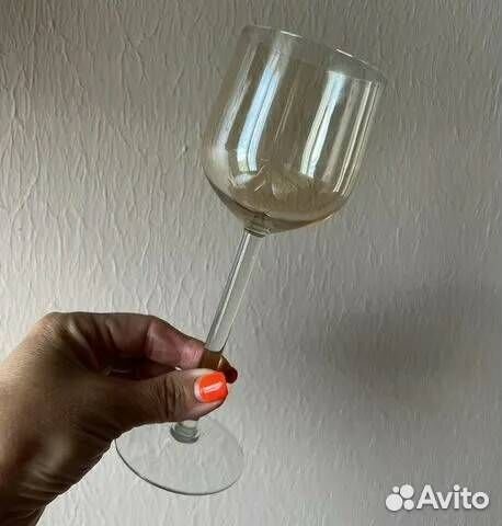 Калининские бокалы, медовое стекло, СССР