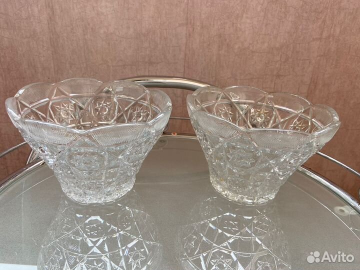 Салатники хрустальные 2 шт