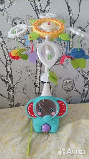 Детский мобиль в кроватку музыкальный FisherPrice
