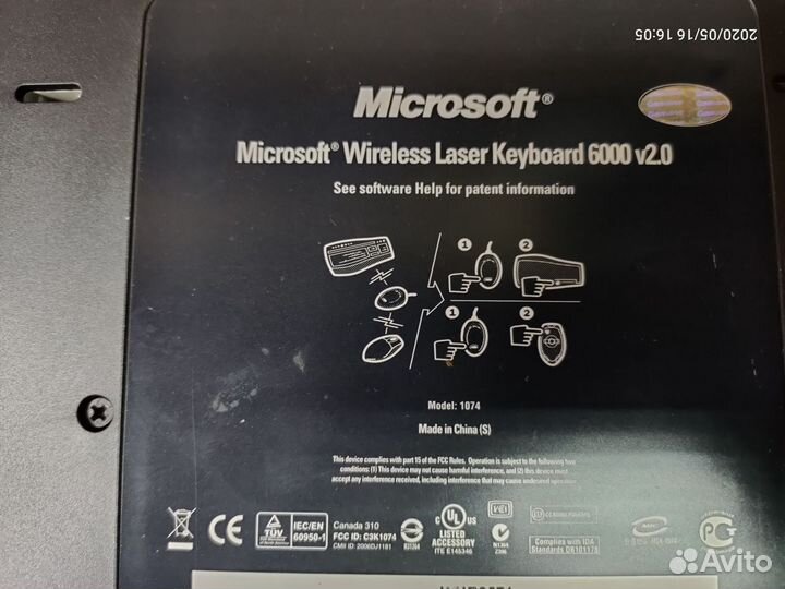Kлавиатура Microsoft Wireless Laser Desktop 6000