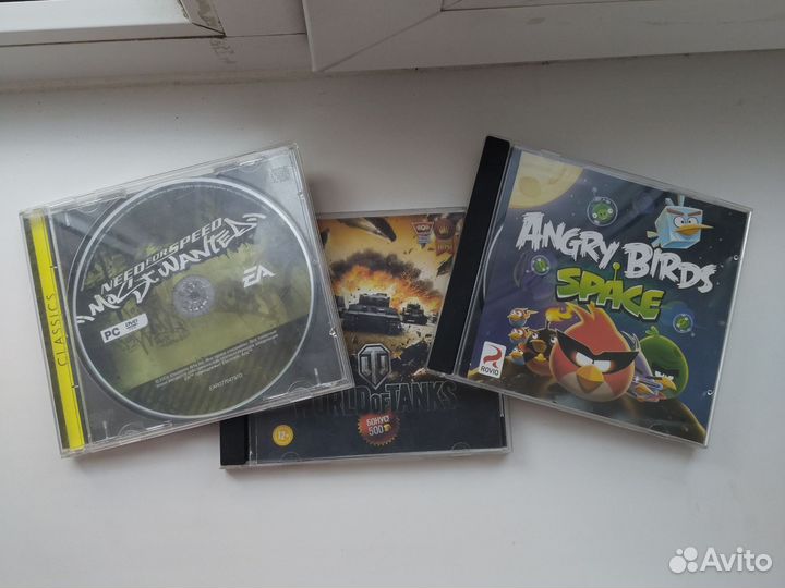 Двд диск World of tanks, angry birds