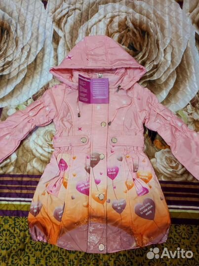 Новое плащ-пальто 116-122