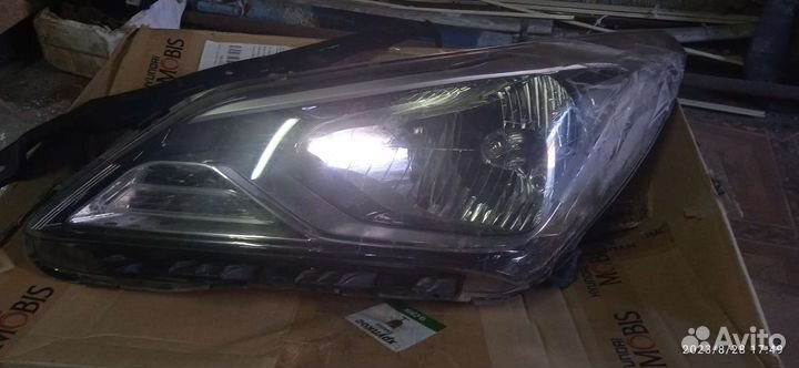 Левая фара на hyundai solaris 1 рестайлинг
