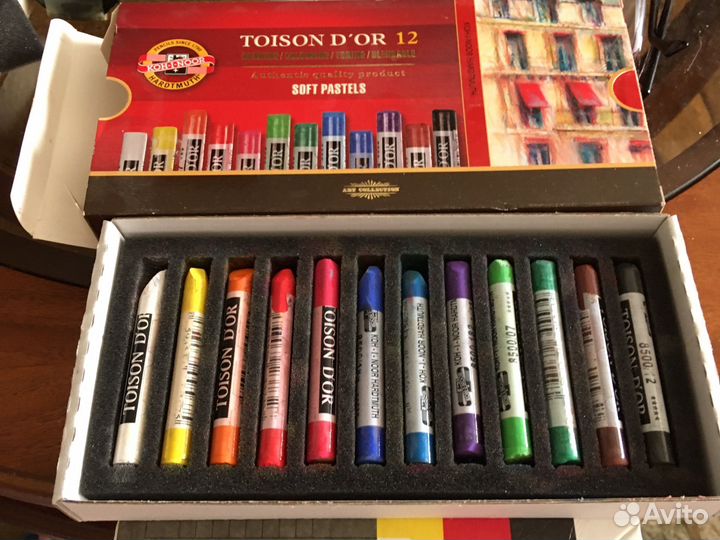 Пастель кохинор 12 цветов мягкая