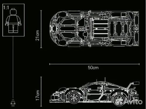 Lego porsche 911 аналог Лепин