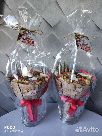 Мужские съедобные букеты, 23 февраля