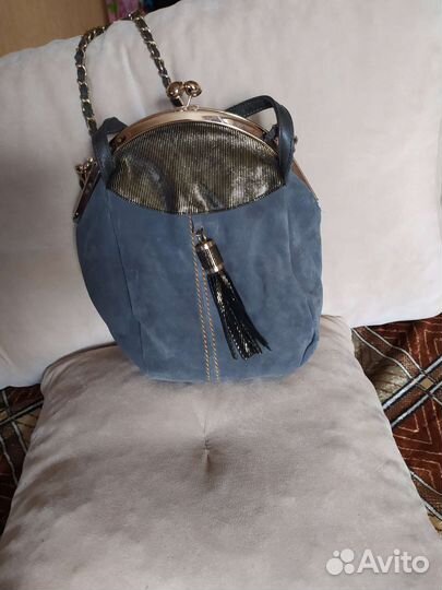 Сумка натуральная замша. Китай. Отличный вид