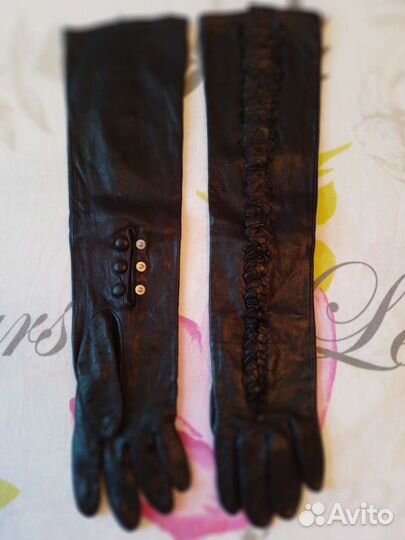 Перчатки кожаные