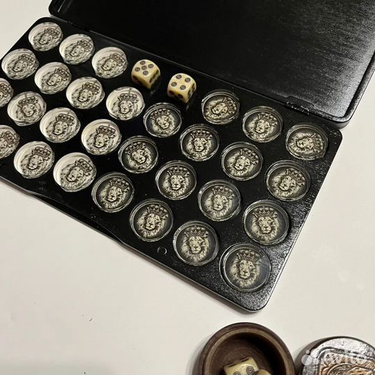 Фишки для, нард в подарочном кейсе