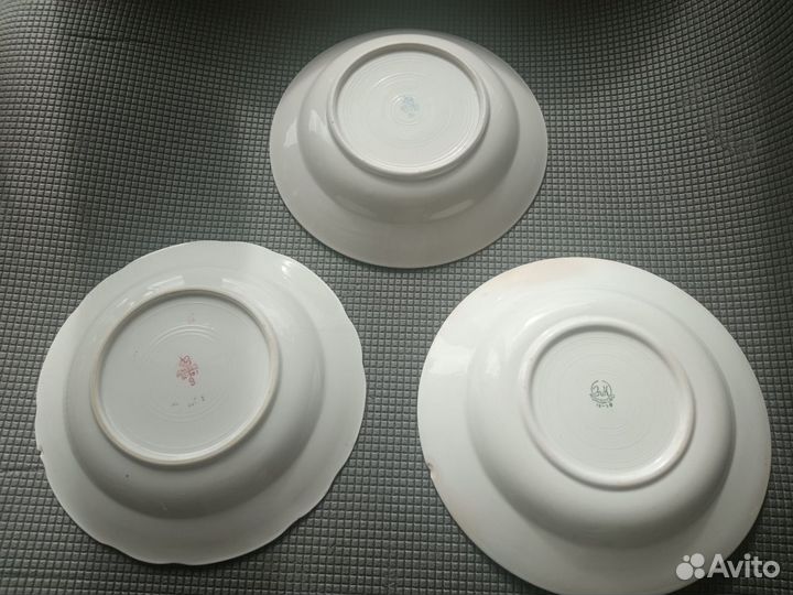 Тарелки СССР Дулево зик большие для первых блюд