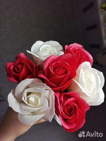 Букет из мыльных роз