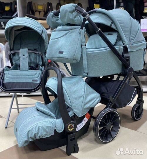 Коляска luxmom 3в1(состояние новой,очень легкая)