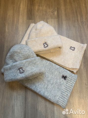 Шапка и шарф детские новые