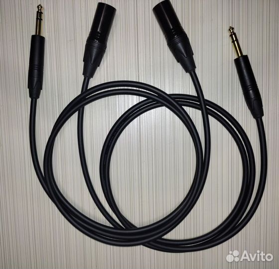 Балансные Jack TRS-XLR(m) пара Canare (Japan)