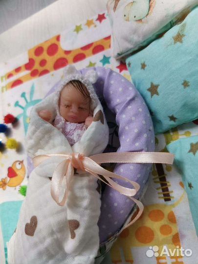 Мини Реборн силиконовый