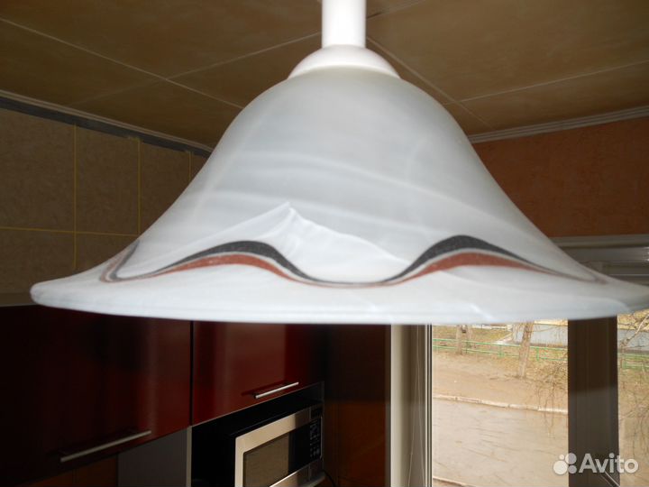 Плафон потолочный матовое стекло новый в сборе