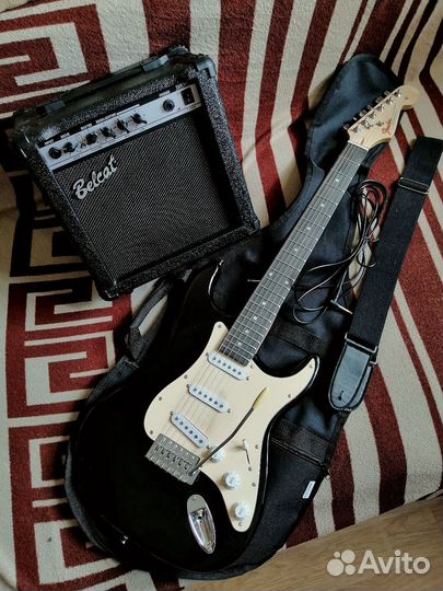 Электрогитара стратокастер, комплект