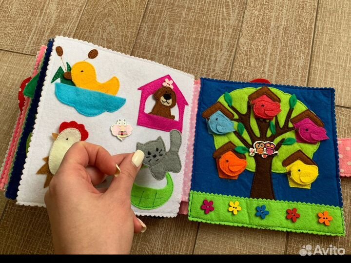 Фетровая книга монтесори