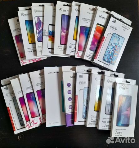 Защитное стекло на iPhone, Samsung