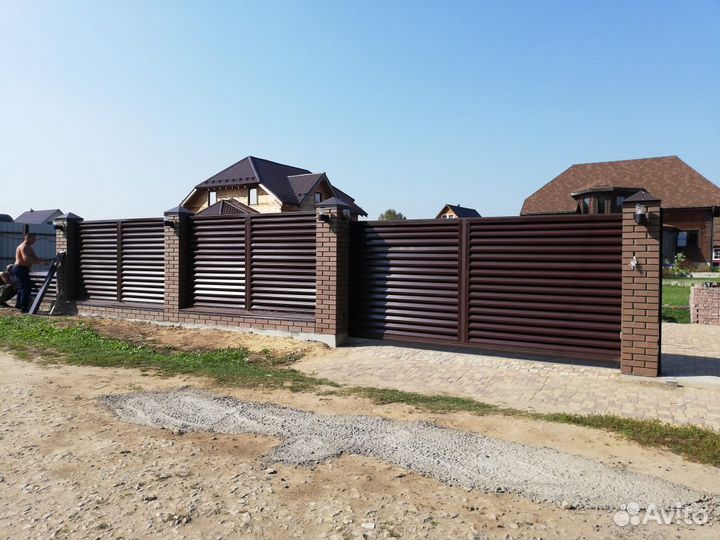 езерский забор. забор из алюминия. современный забор для дома. красивый забор. современные заборы.