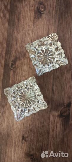 Пепельница. Поднос. Сахарница. Хрусталь. СССР