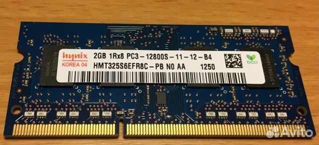 Ноутбучная оперативная память ddr3 2gb hynix