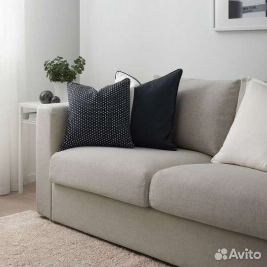 Подушка с чехлом Икеа горошек