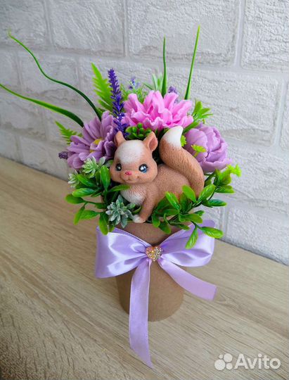 Букет из мыла ручной работы