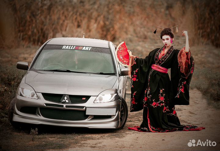 Юбка переднего бампера Mitsubishi Lancer 9 IX в ст