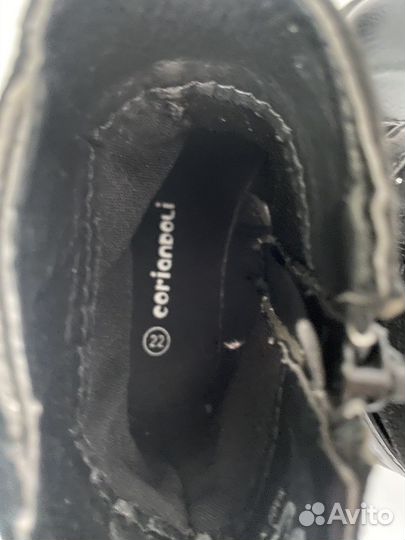 Ботинки демисезонные для девочки 22 размер