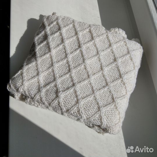 Вязаный плед на выписку