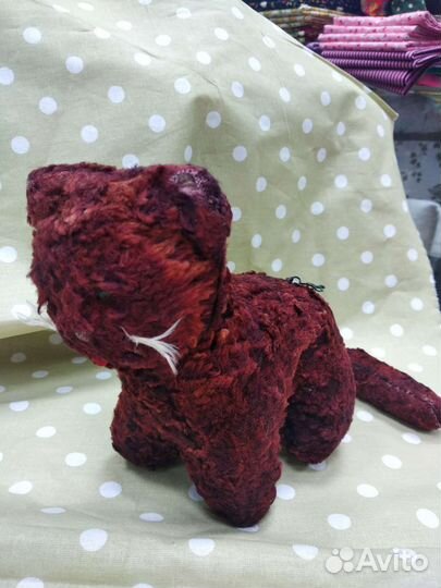 Плюшевый кот винтаж