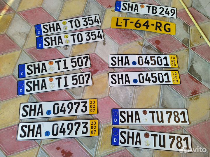 Автомобильные номера Германии и Голландии