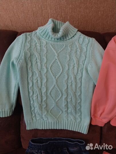 Вещи пакетом на девочку 104 110