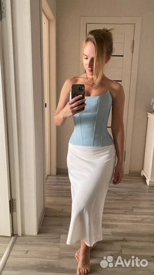 Джинсовый корсет на заказ по вашим меркам