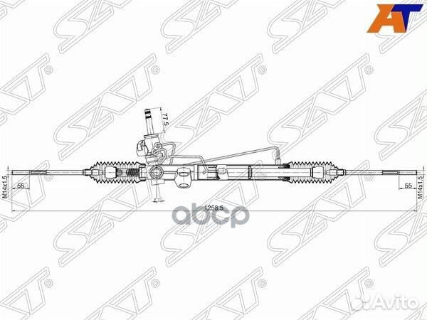 Рейка рулевая MMC outlander CU2/5W 2,0/2,4V LHD