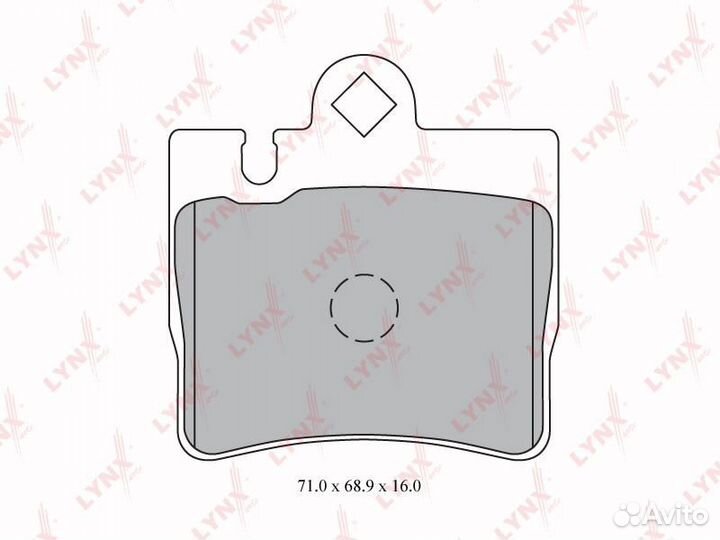 Колодки тормозные задние mercedes-benz S280-600(W2