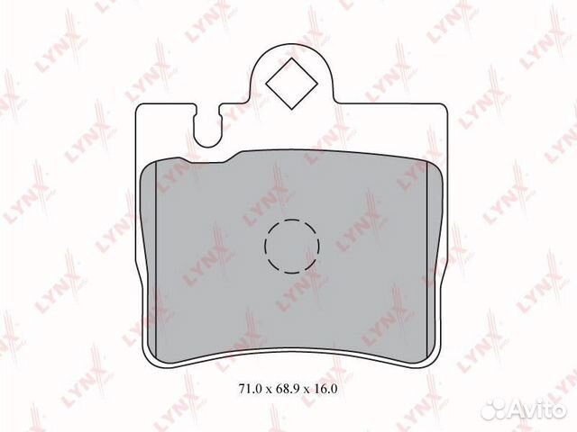 Колодки тормозные задние mercedes-benz S280-600(W2