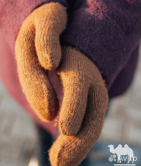 Варежки из верблюжьей шерсти