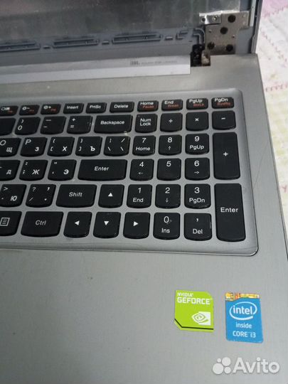 Ноутбук lenovo на запчасти