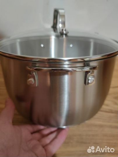 Кастрюля с крышкой нержавеющая сталь 5.8 л esprado