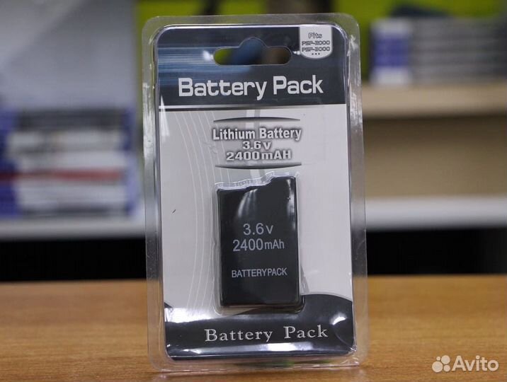 Аккумулятор 2400 mAh BH PSP 2000/3000