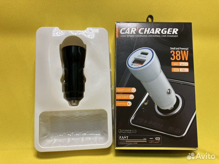 К.183 Автомобильное зарядное устройство 38W