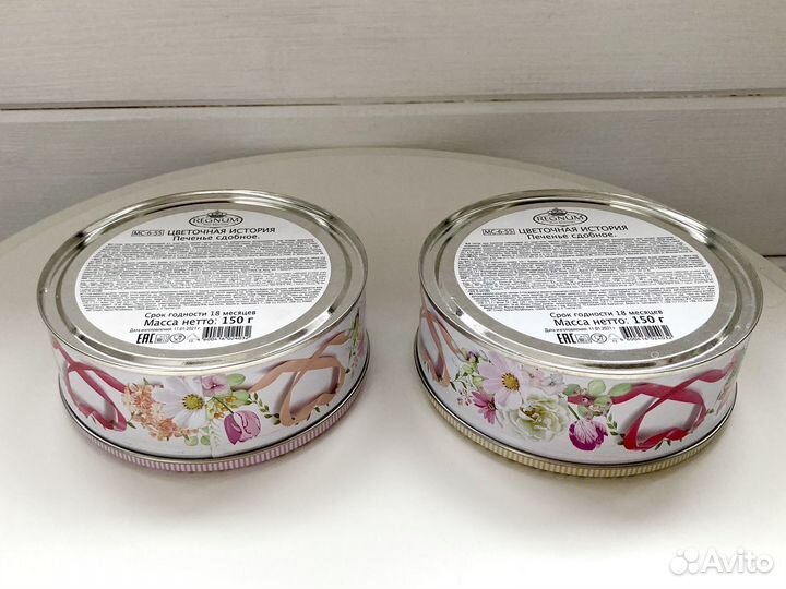 Коробка банка жестяная