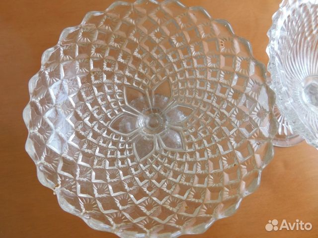 2 Антикварные,красивые, вазочки-креманки Мальцев