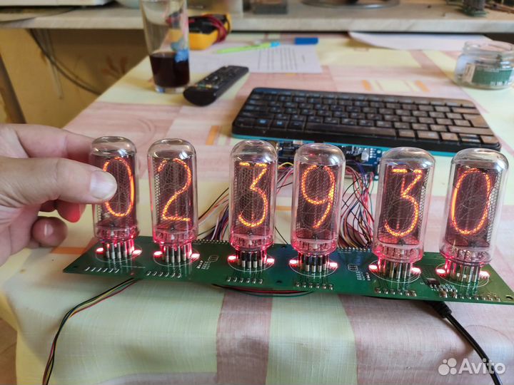 Nixie clock дополнительная плата ин-18